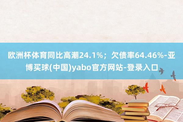 欧洲杯体育同比高潮24.1%；欠债率64.46%-亚博买球(中国)yabo官方网站-登录入口